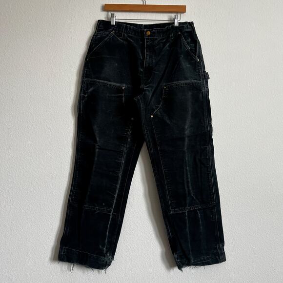 Carhartt Other - Carhartt faded black double knee work wear carpenter pants